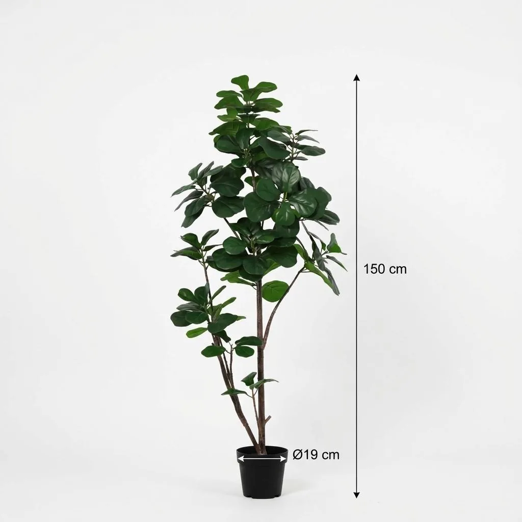 Künstlicher Ficus lyrata verzweigt - 150cm
