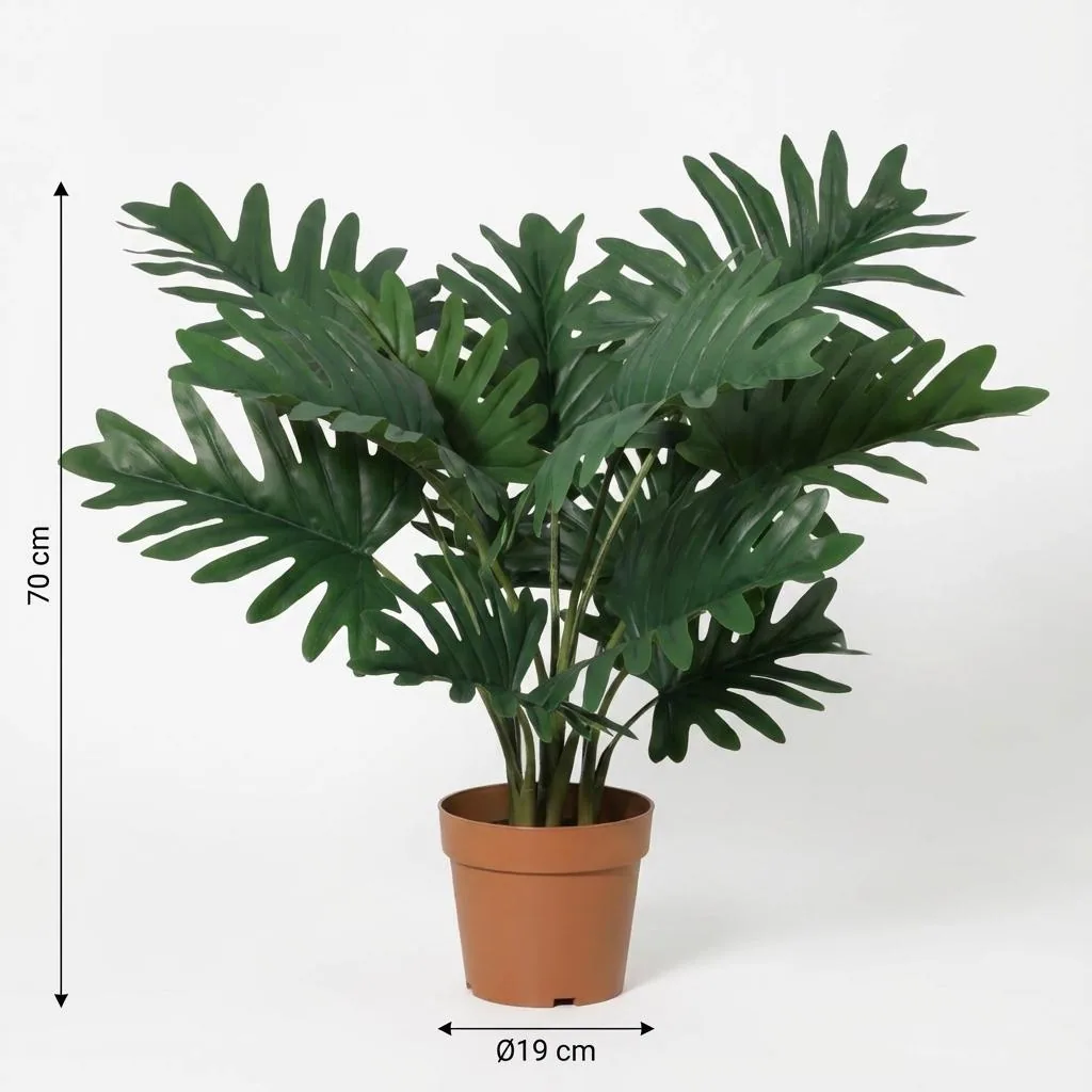 Künstlicher Philodendron Selloum - 70 cm