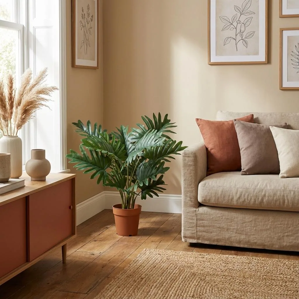 Künstlicher Philodendron Selloum - 70 cm