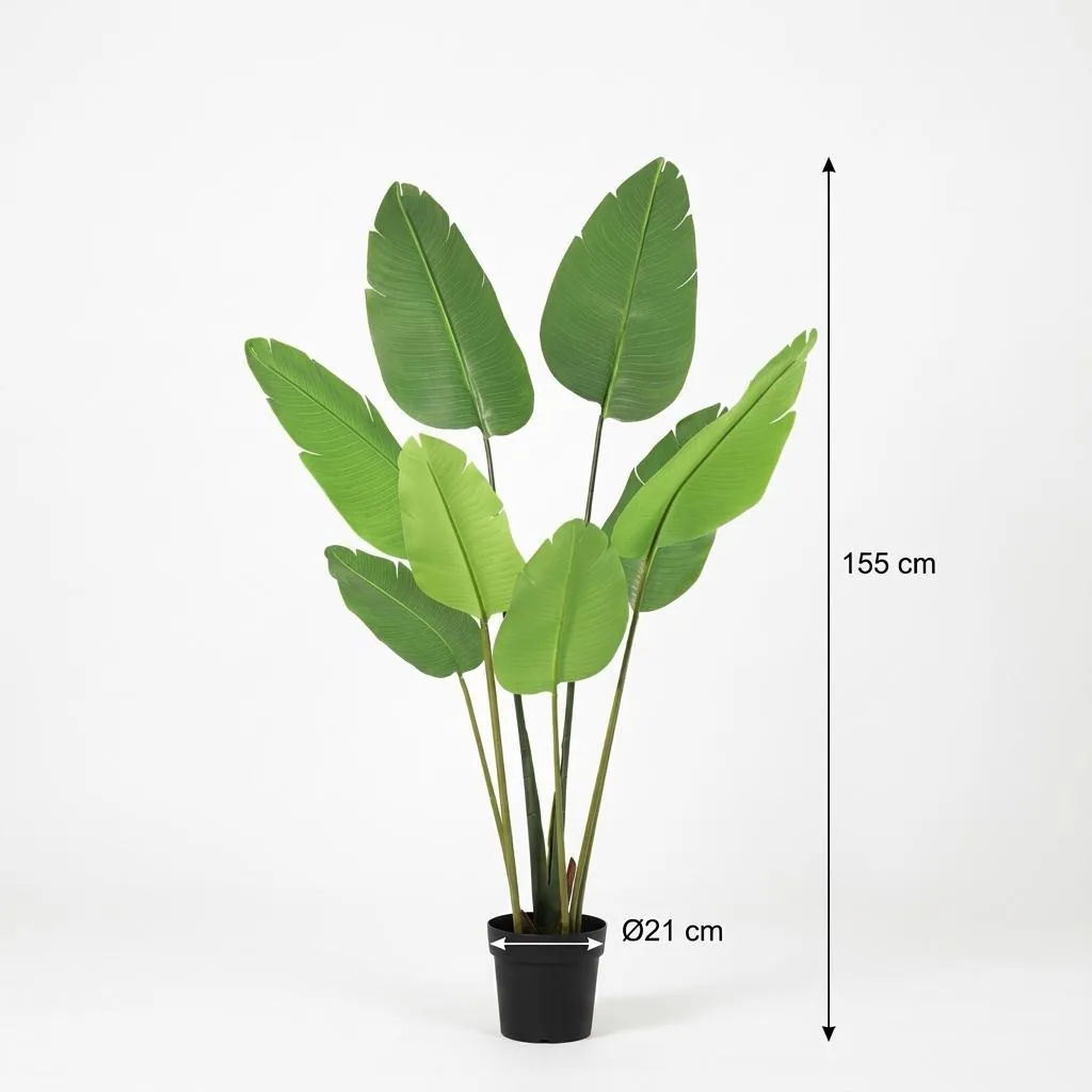 Künstliche Strelitzie Nicolai - 155 cm
