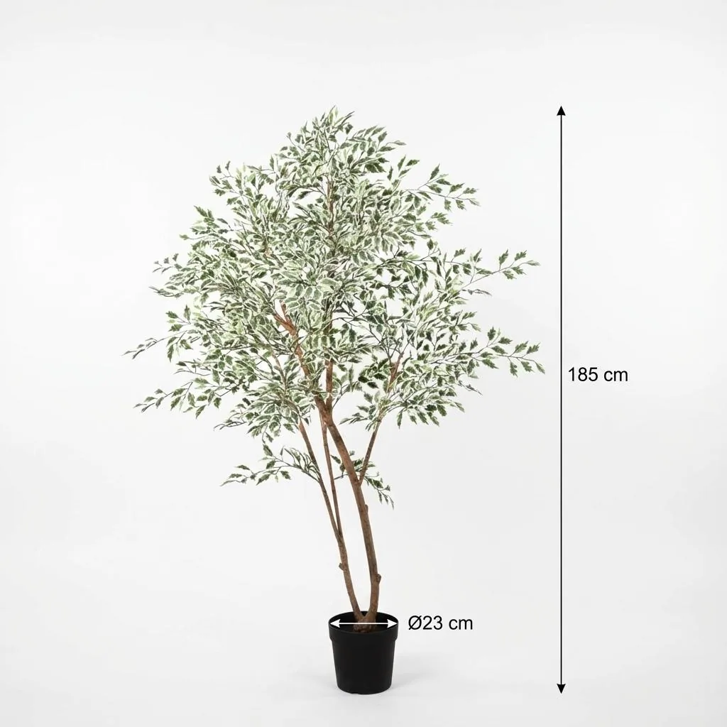 KÜNSTLICHER Ficus benjamina variegata - 185 cm