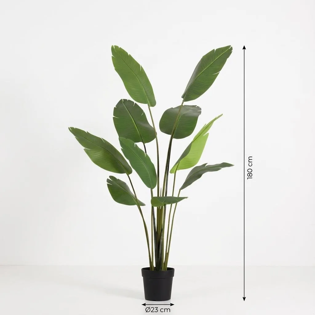 KÜNSTLICHE Strelitzia Nicolai - 180 cm