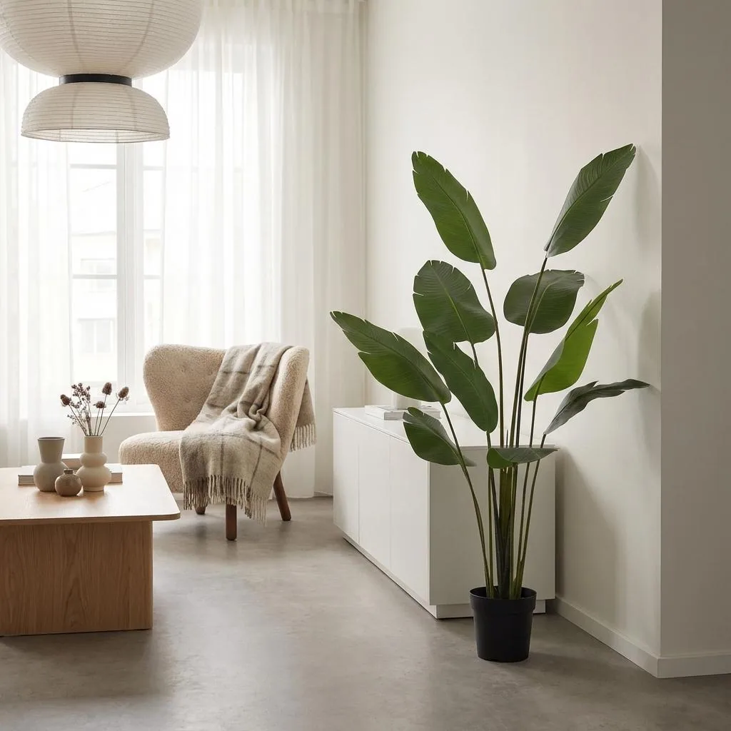 KÜNSTLICHE Strelitzia Nicolai - 180 cm