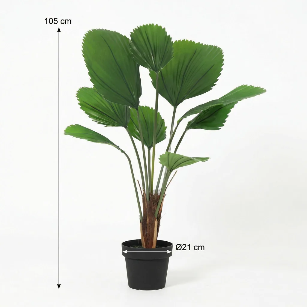 Künstliche Licuala Grandis - 104 cm