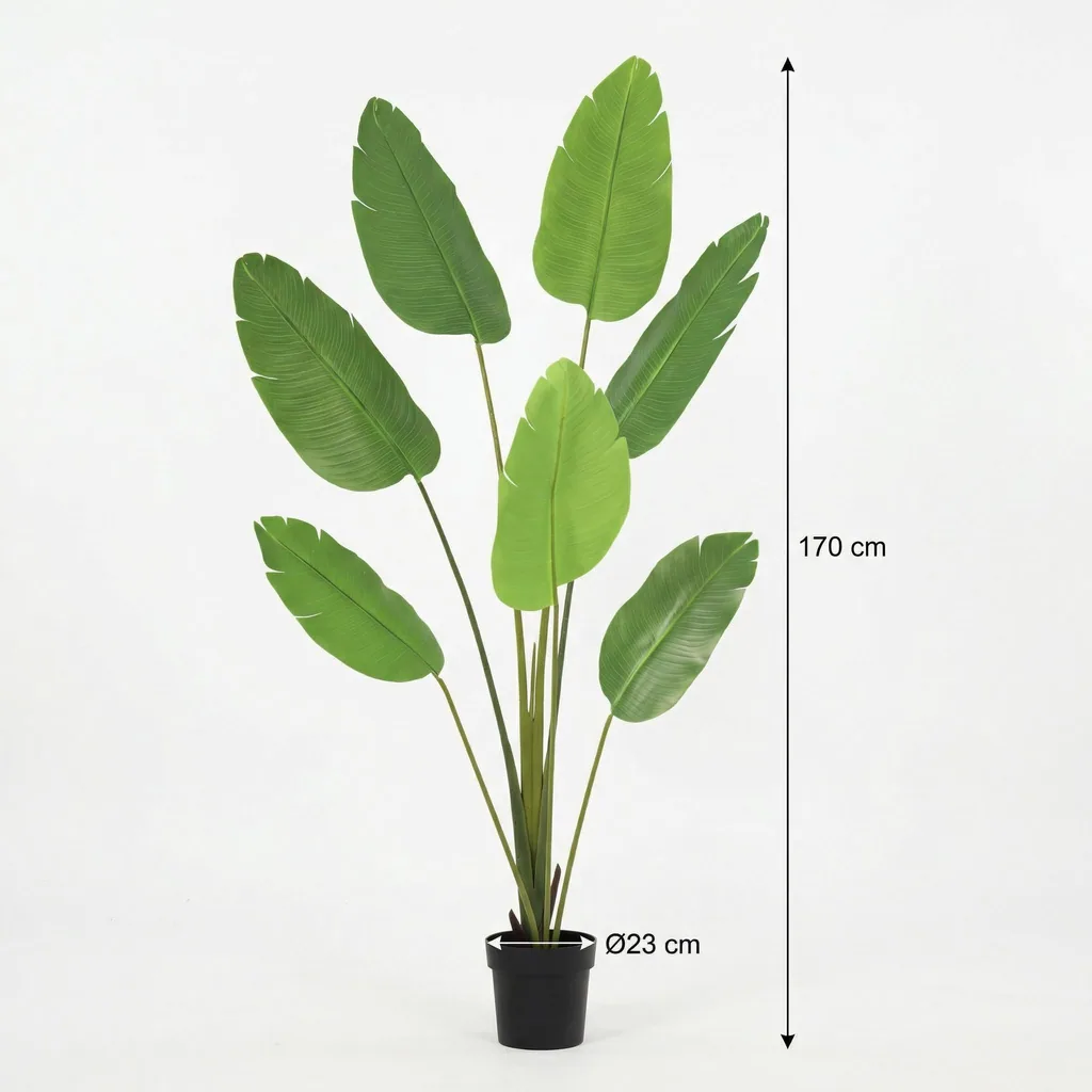 Künstliche Strelitzia Nicolai - 170 cm