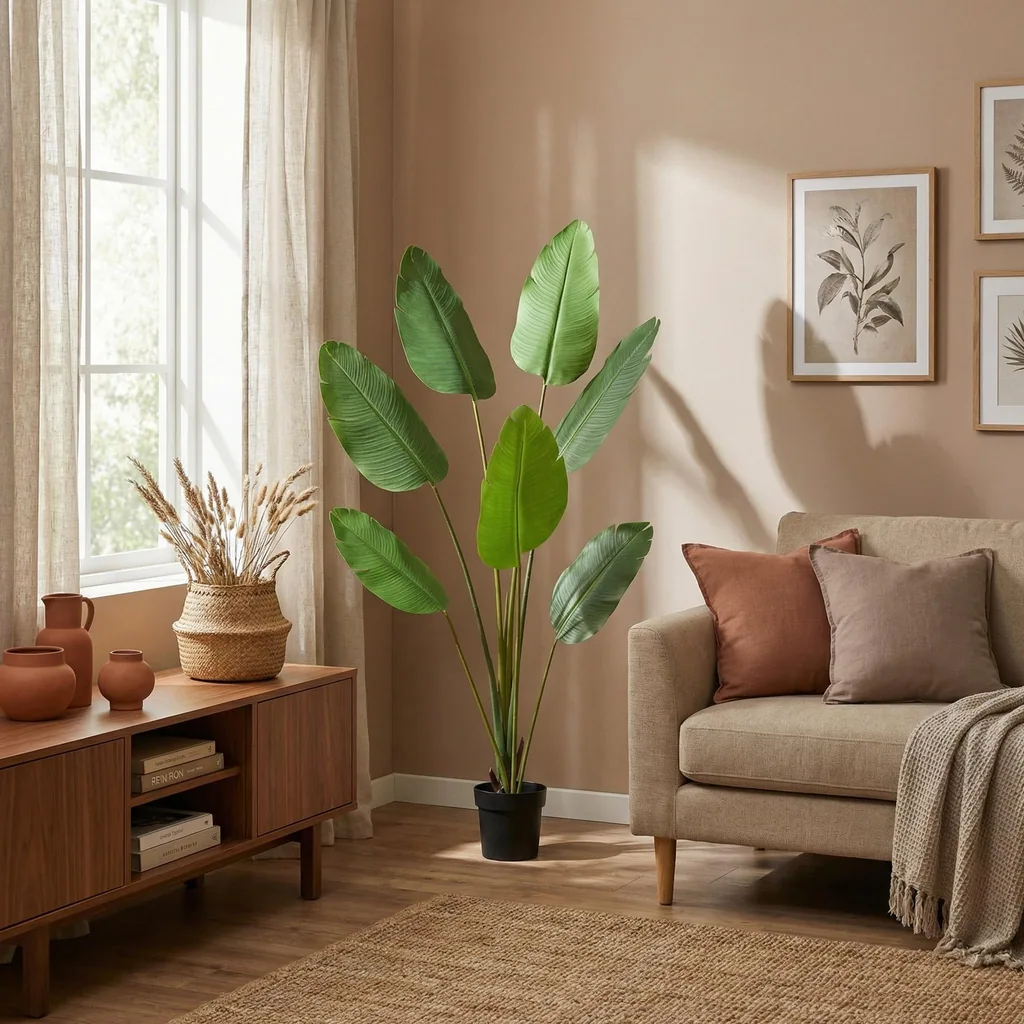 Künstliche Strelitzia Nicolai - 170 cm