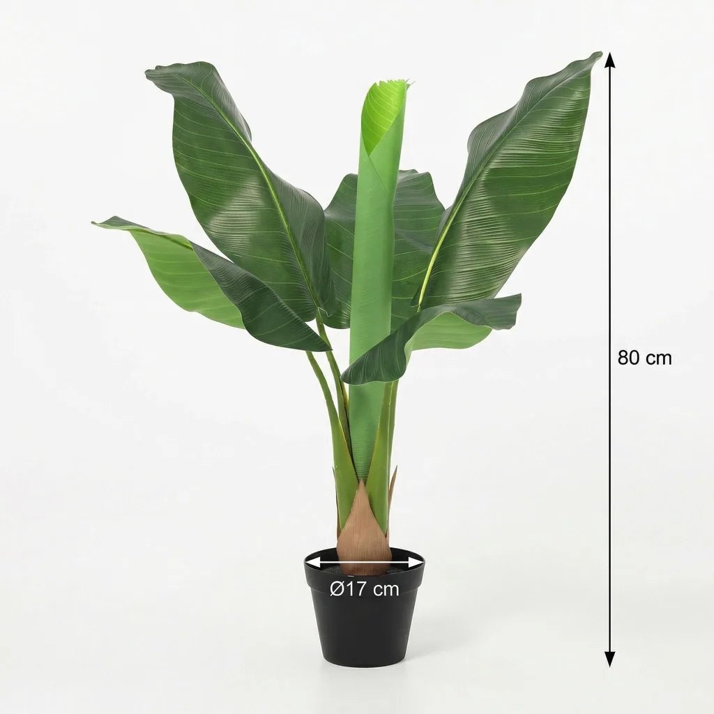 Kunst-Bananenpflanze Musa - 80 cm