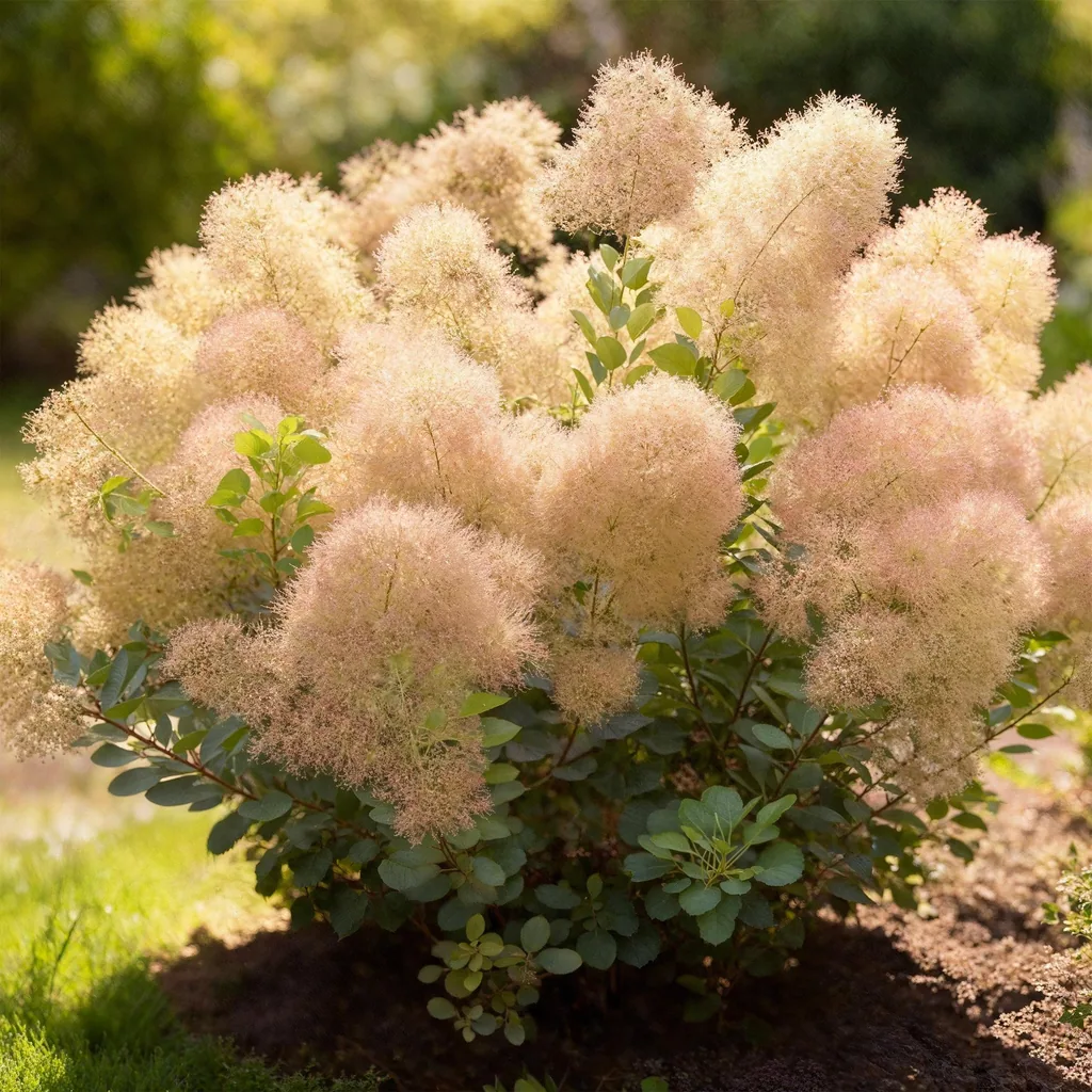 Perückenstrauch 'Young Lady' (Cotinus coggygria) – winterharter Zierstrauch, Topf-Ø 12 cm, Höhe ca. 35 cm
