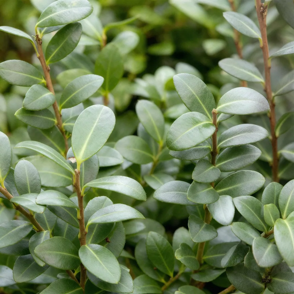 Japanische Stechpalme 'Caroline Upright' 8er-Set (Ilex crenata) – winterhartes immergrünes Gehölz, Topf-Ø 9 cm, Höhe ca. 25–30 cm
