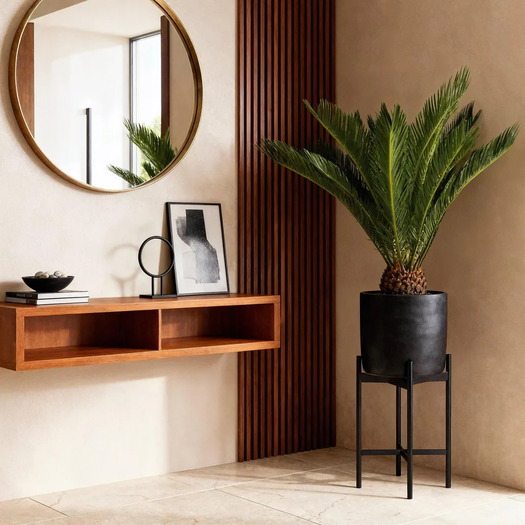 Japanischer Palmfarn (Cycas revoluta) – pflegeleichte Zimmerpflanze, Topf-Ø 17 cm, Höhe ca. 55–65 cm