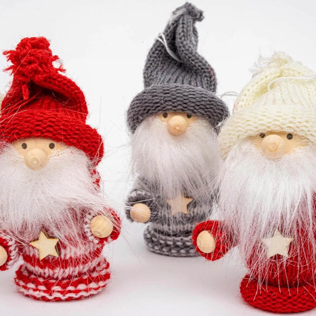 Wichtel mit Sternpullover – 8 cm – Set mit 6 Stück