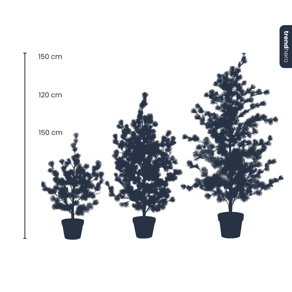 Dennenboom (Cedar Pine) 150 cm – Kunstpflanze im Topf - KÜNSTLICH
