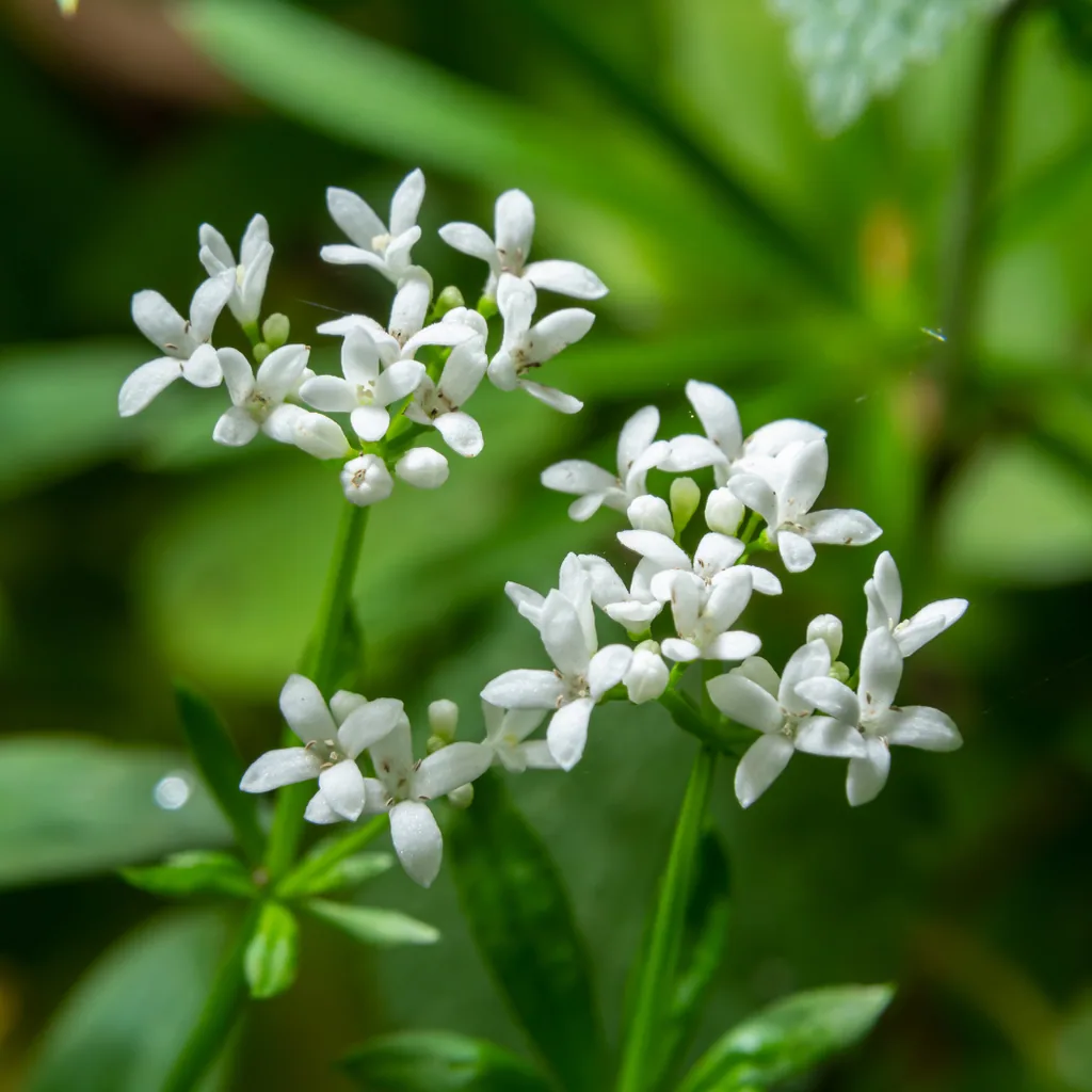 Waldmeister 48er-Set (Galium odoratum) – winterharte Bodendecker-Staude, Topf-Ø 9 cm, Höhe ca. 25 cm