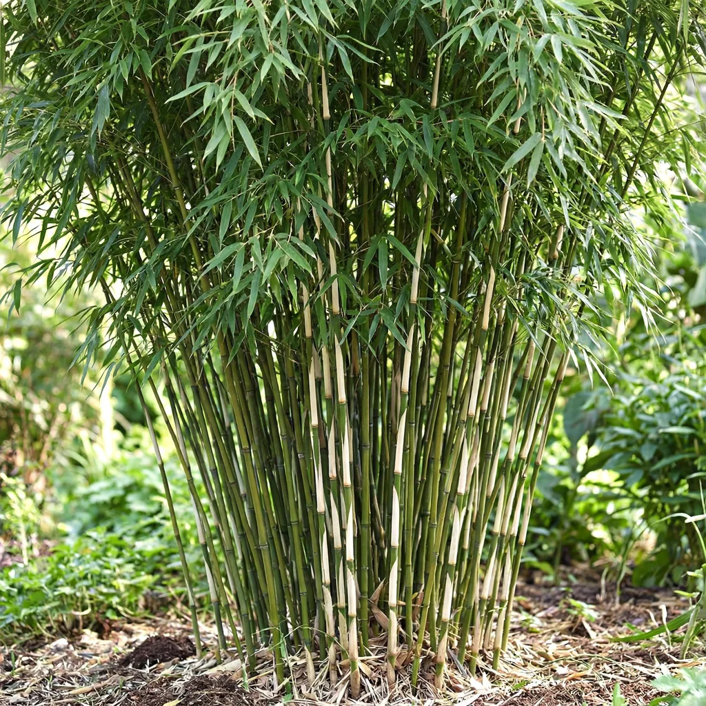 Schirmbambus 'Pingwu' 4er-Set (Fargesia robusta) – winterhartes Ziergras, Topf-Ø 14 cm, Höhe ca. 35 cm