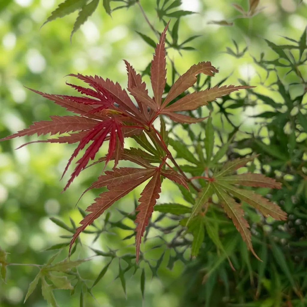 Fächerahorn 'Jerre Swarts' (Acer palmatum) – winterharter Zierstrauch, Topf-Ø 26 cm, Höhe ca. 90 cm