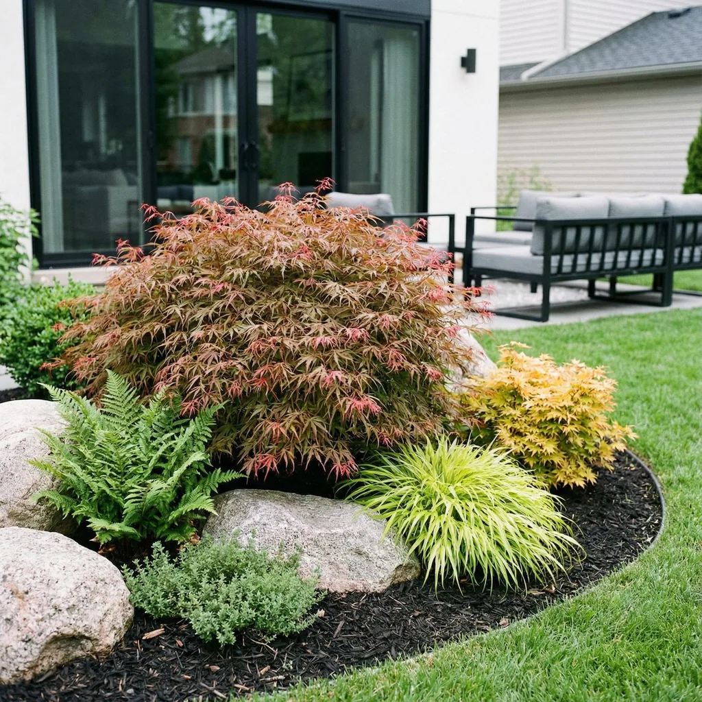 Fächerahorn 'Jerre Swarts' (Acer palmatum) – winterharter Zierstrauch, Topf-Ø 26 cm, Höhe ca. 90 cm