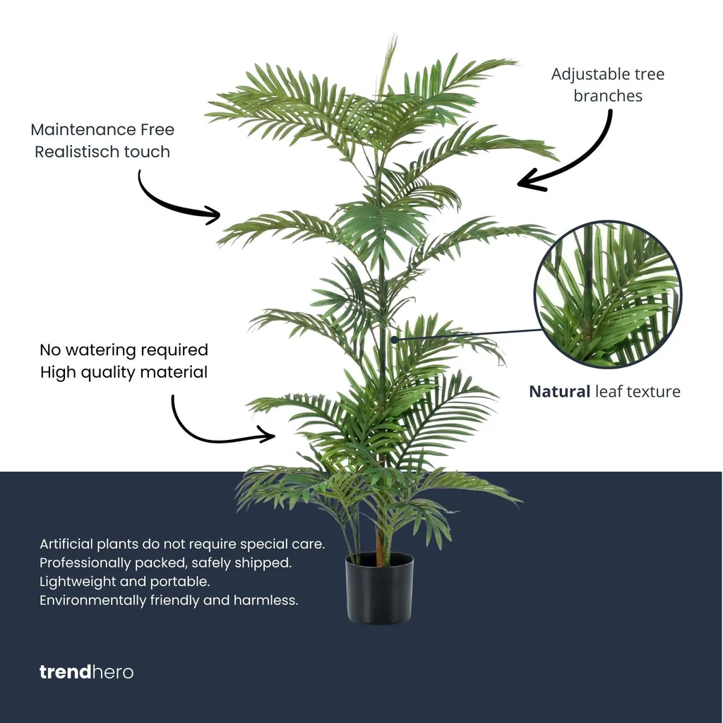 Palme Phoenix 120 cm - Kunstpflanze - Künstliche Pflanze