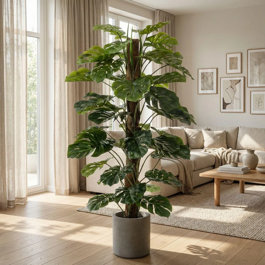 Monstera am Stamm 150 cm - Kunstpflanze