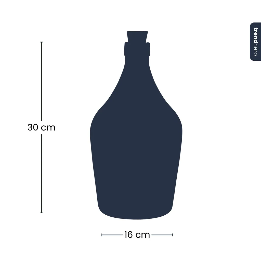 Love in a Bottle - DIY Offenes Pflanzen Terrarium - Ø 16 cm Höhe ca. 30 cm
