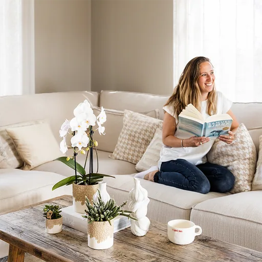 Kolibri Home | Bloom Ziertopf - Sand - Topf-Ø 6 cm