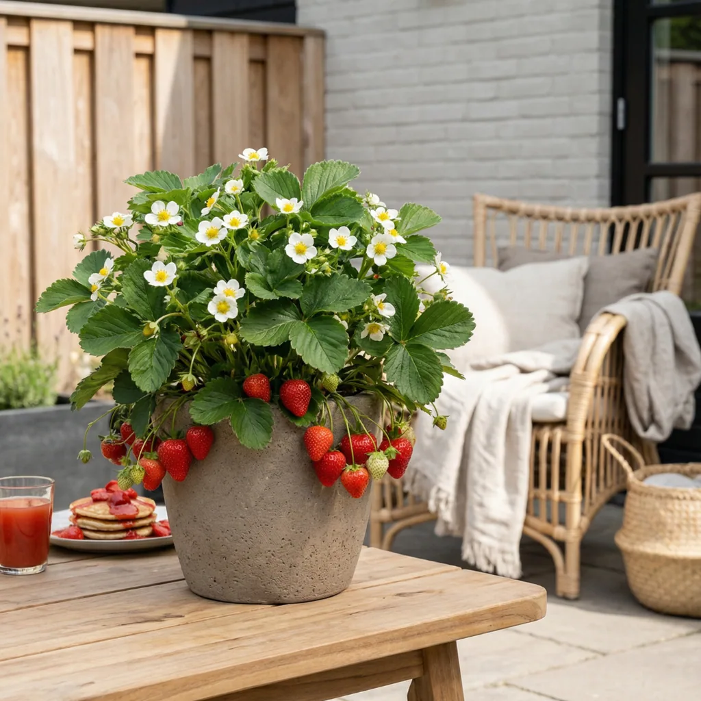 Erdbeere (Fragaria × ananassa) – winterharte Beerenobst-Pflanze