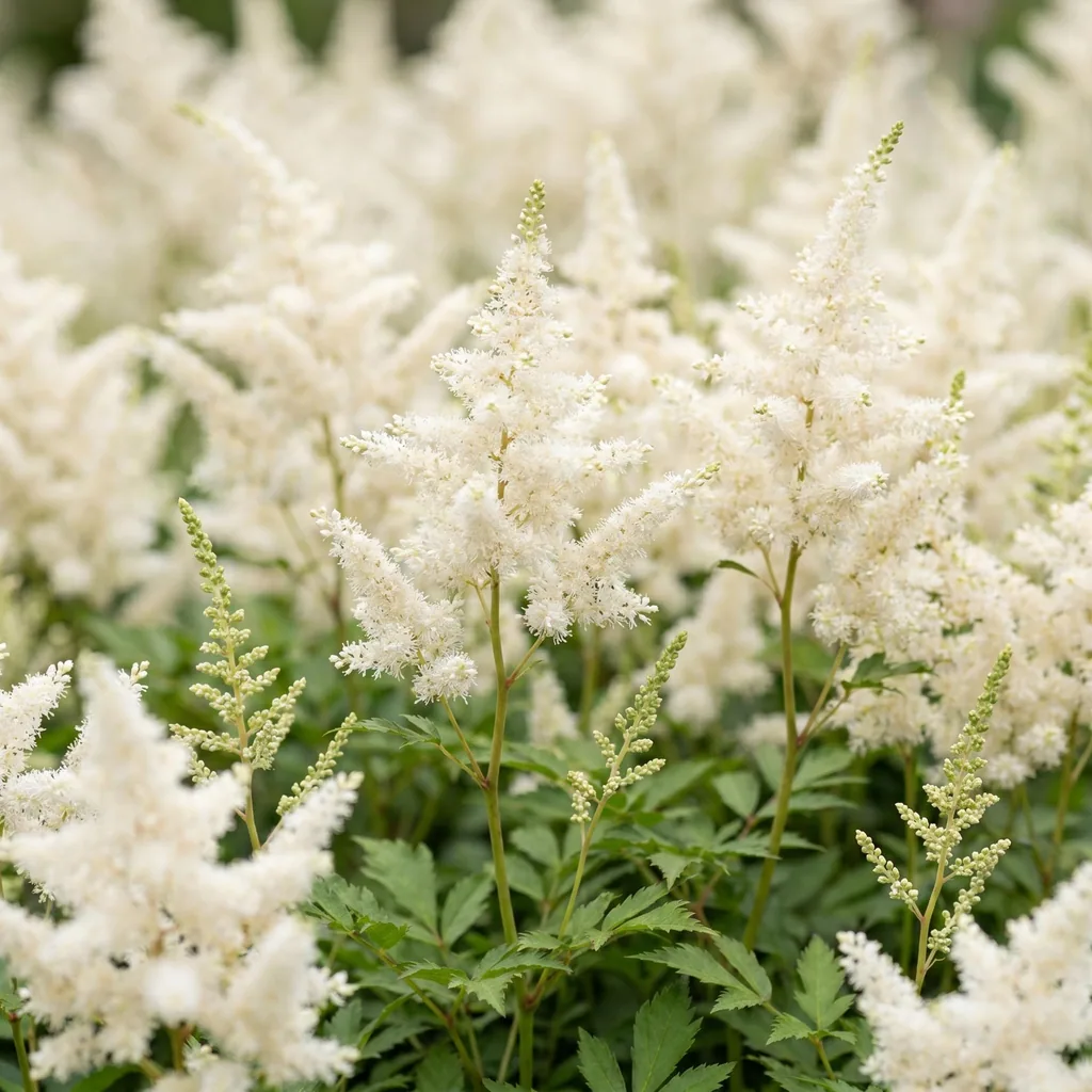 Prachtspiere 'Deutschland' (Astilbe) – winterharte Staude, Topf-Ø 11 cm, Höhe ca. 15–25 cm