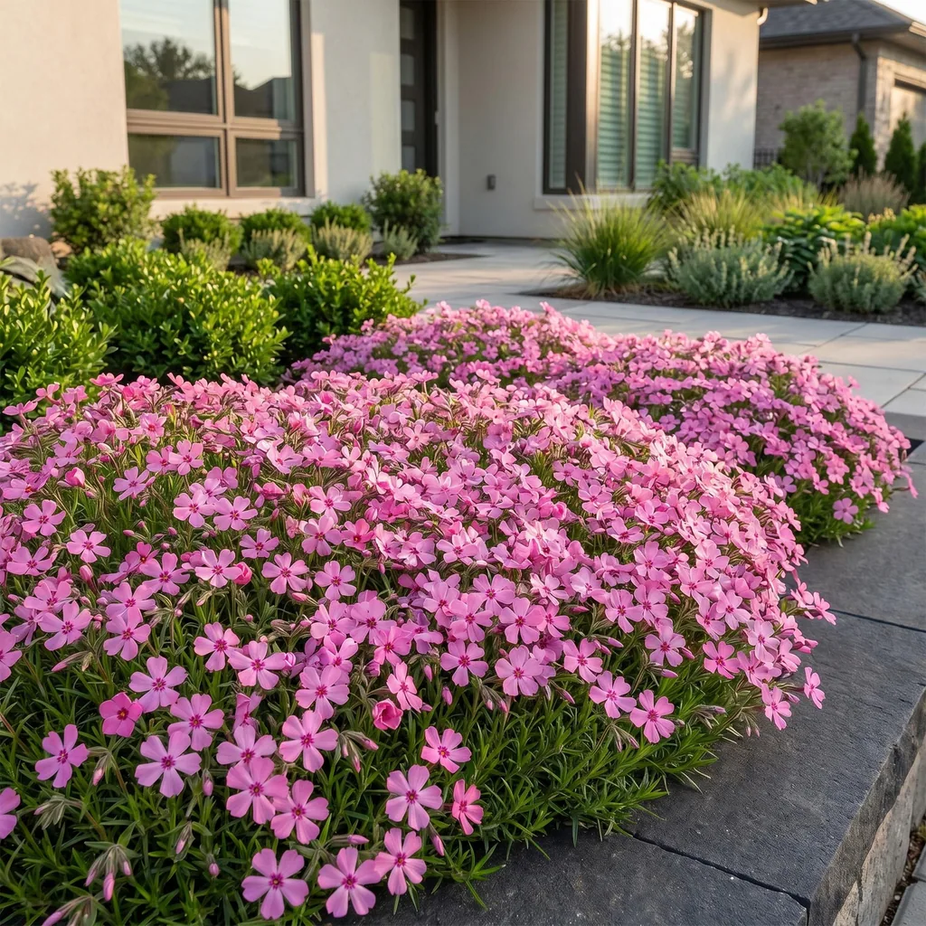 Flammenblume 'MacDaniel's Cushion' (Phlox) – winterharte Staude, Topf-Ø 11 cm, Höhe ca. 15–25 cm
