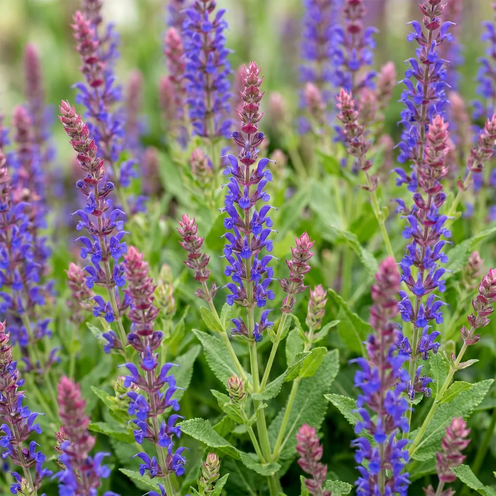 Steppen-Salbei 'Sense Deep Blue' (Salvia nemorosa) – winterharte Staude, Topf-Ø 11 cm, Höhe ca. 15–25 cm