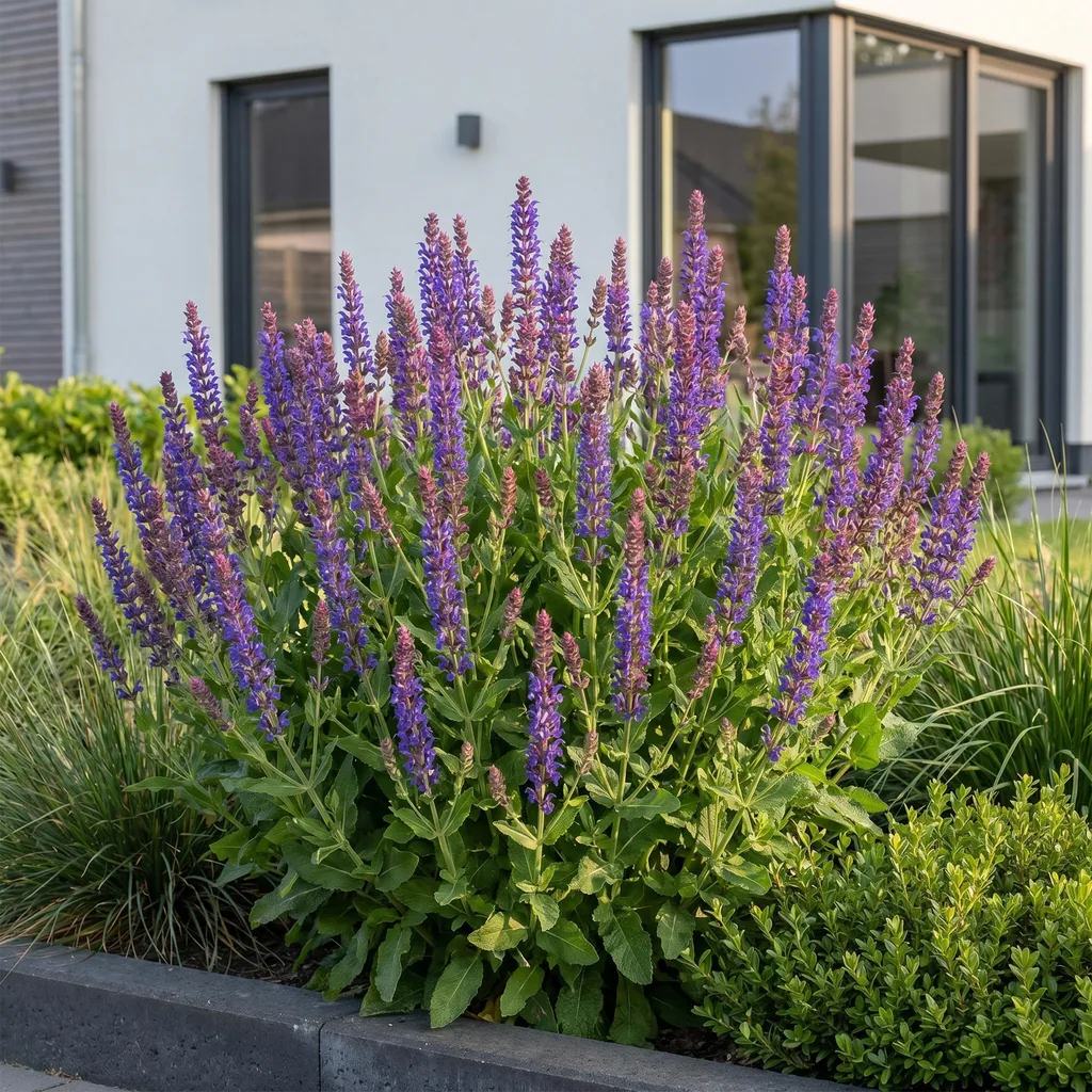 Steppen-Salbei 'Sense Deep Blue' (Salvia nemorosa) – winterharte Staude, Topf-Ø 11 cm, Höhe ca. 15–25 cm