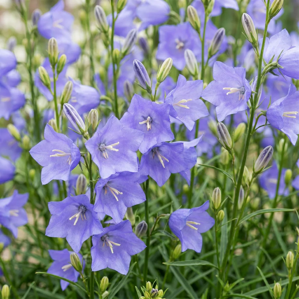 Pfirsichblättrige Glockenblume 3er-Set (Campanula persicifolia) – winterharte Staude, Topf-Ø 11 cm, Höhe ca. 15–25 cm