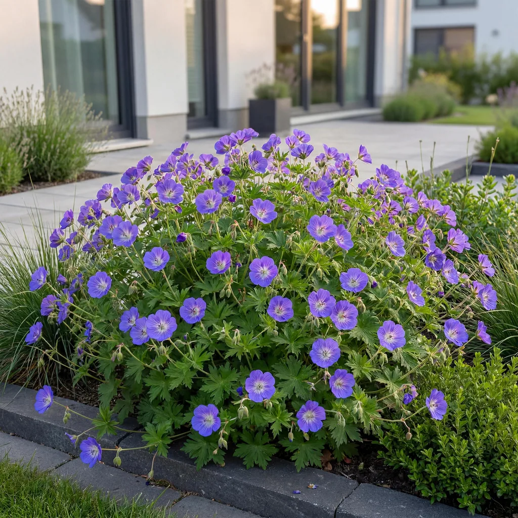 Storchschnabel 'Rozanne' 6er-Set (Geranium) – Staude, Topf-Ø 11 cm, Höhe ca. 15–25 cm