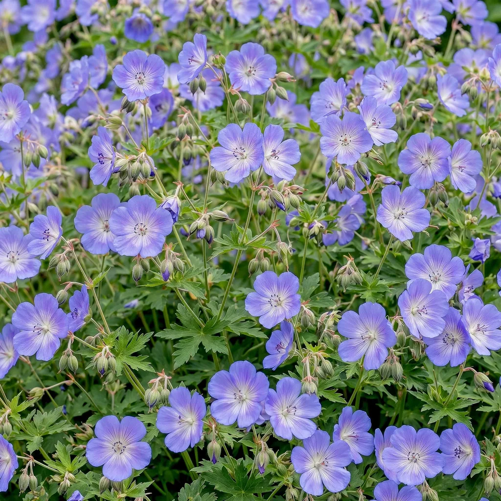 Storchschnabel 'Rozanne' 6er-Set (Geranium) – Staude, Topf-Ø 11 cm, Höhe ca. 15–25 cm