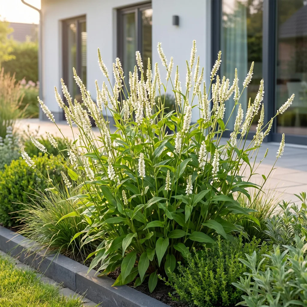 Kerzenknöterich 'Alba' 6er-Set (Persicaria) – winterharte Staude, Topf-Ø 11 cm, Höhe ca. 15–25 cm