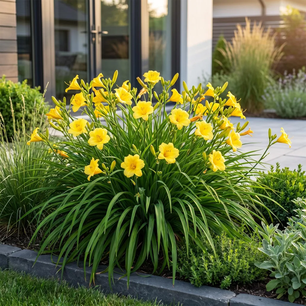 Taglilie 'Stella d'Oro' 12er-Set (Hemerocallis) – winterharte Staude, Topf-Ø 11 cm, Höhe ca. 15–25 cm