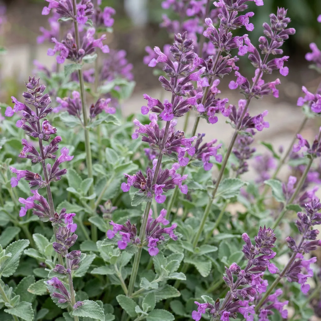 Katzenminze 'Grog' (Nepeta) – winterharte Staude, Topf-Ø 11 cm, Höhe ca. 15–25 cm