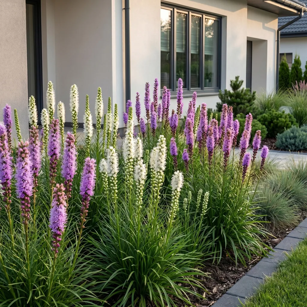 Prachtscharte Farbmix 12er-Set (Liatris) – winterharte Staude, Topf-Ø 11 cm, Höhe ca. 15–25 cm