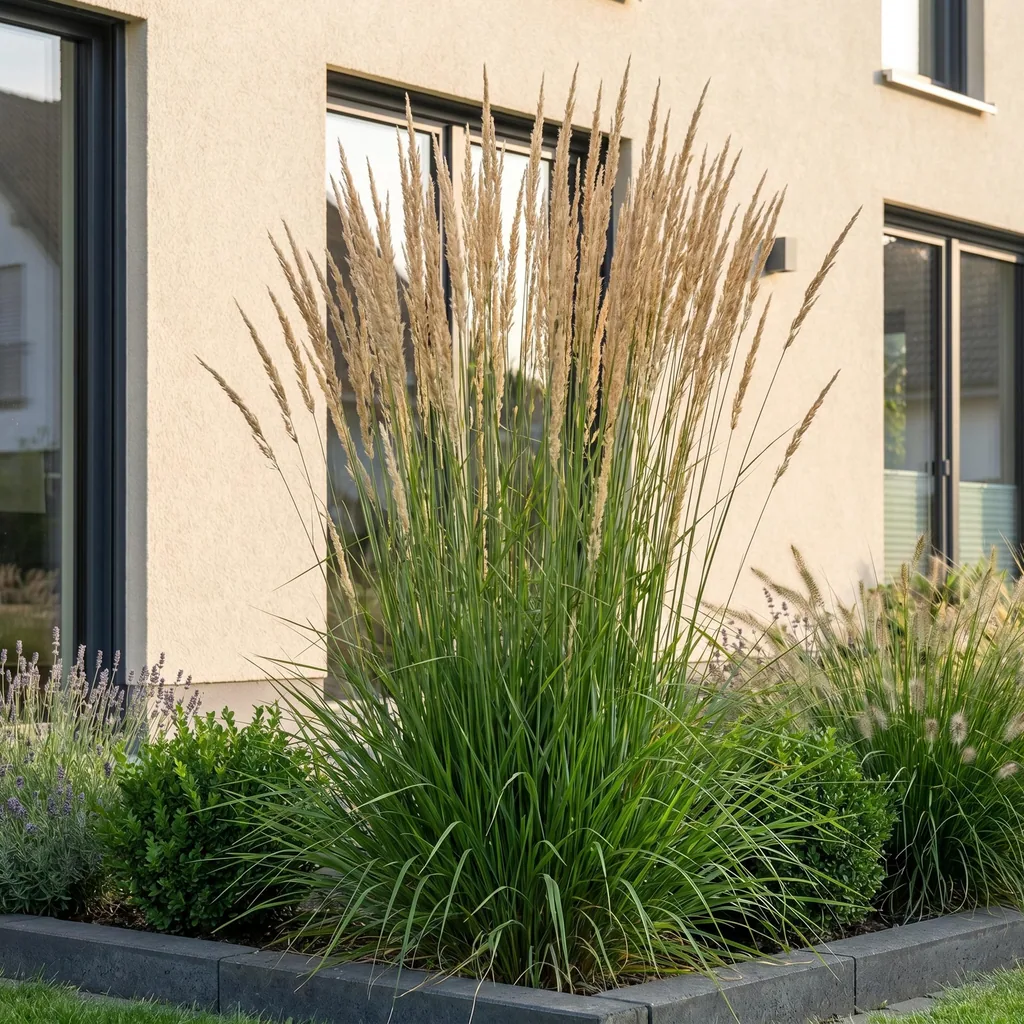 Reitgras 'Karl Foerster' 24er-Set (Calamagrostis) – winterhartes Ziergras, Topf-Ø 11 cm, Höhe ca. 15–25 cm