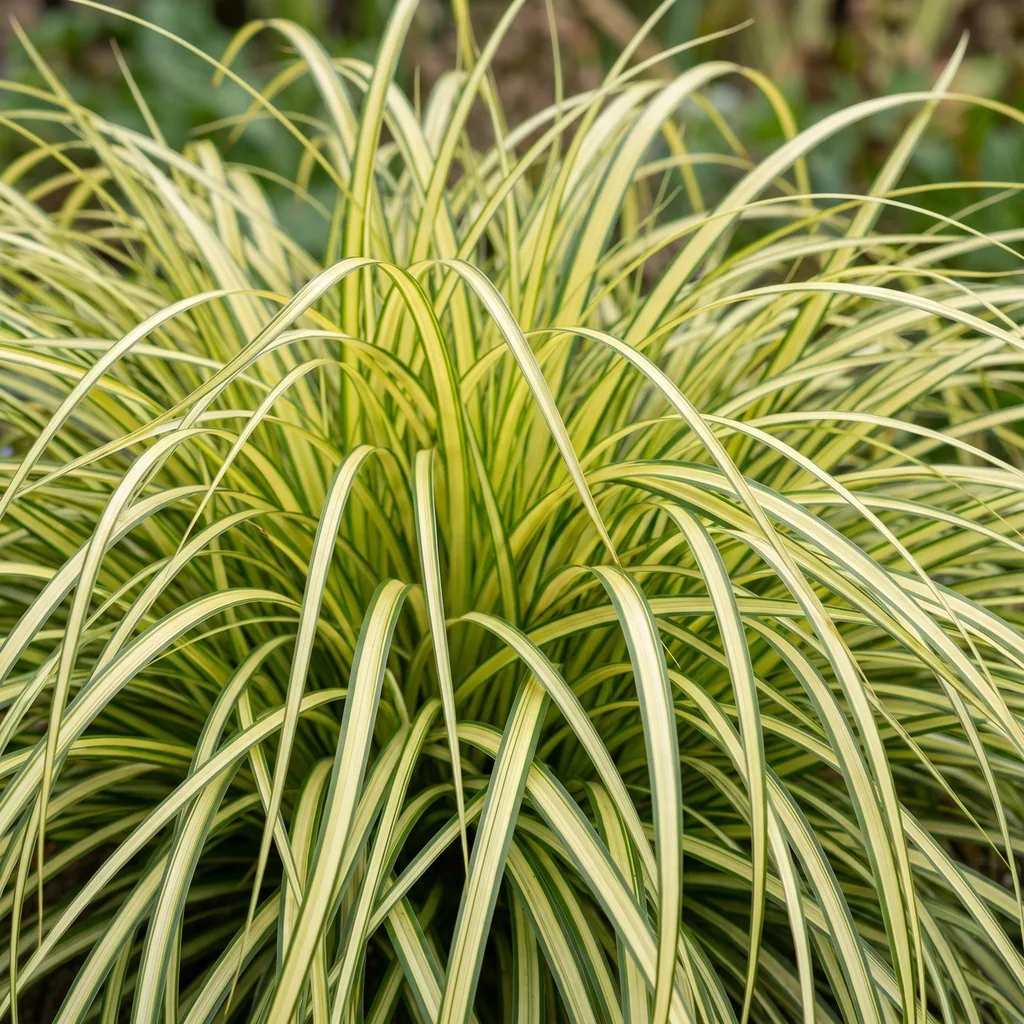 Japan-Segge 'Evergold' 24er-Set (Carex oshimensis) – winterhartes Ziergras, Topf-Ø 11 cm, Höhe ca. 15–25 cm