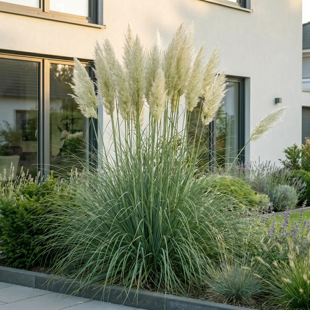 Pampasgras 'Pumila' 24er-Set (Cortaderia) – winterhartes Ziergras, Topf-Ø 11 cm, Höhe ca. 15–25 cm