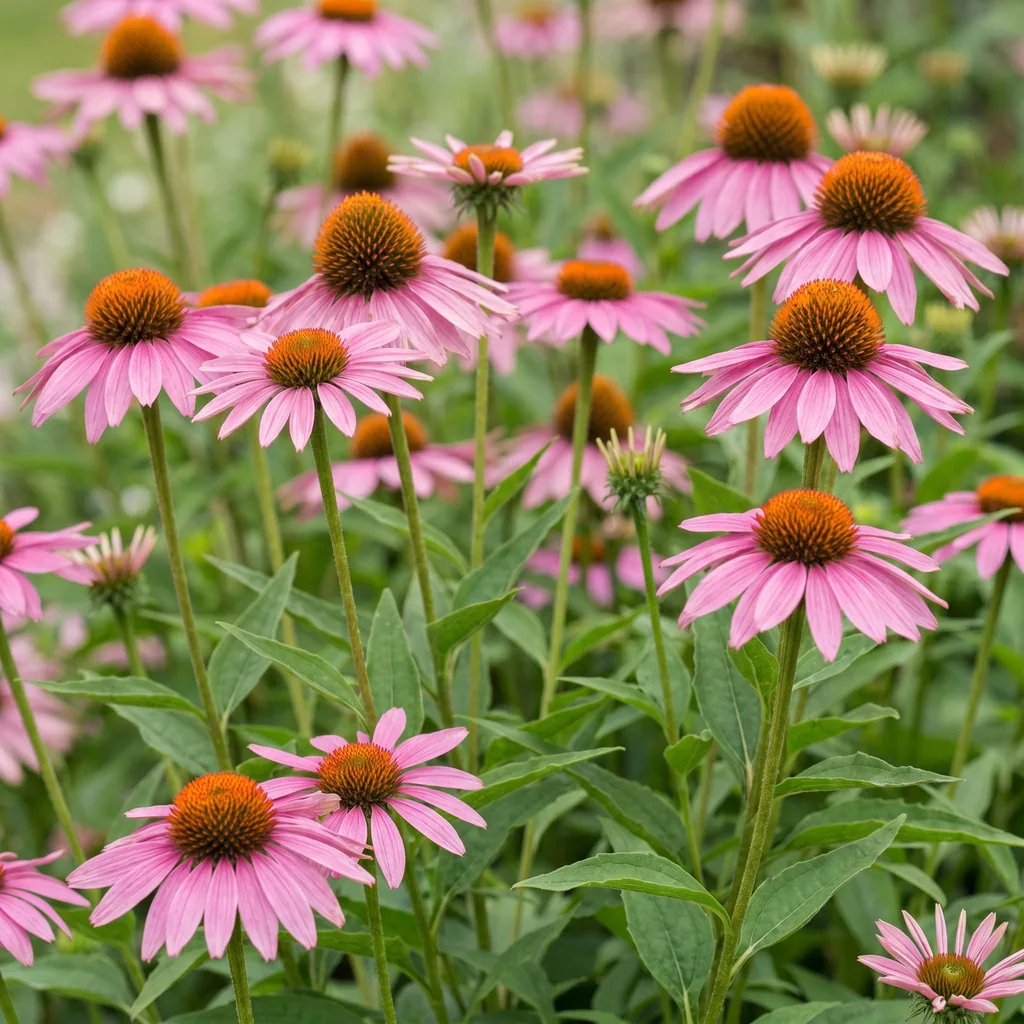 Purpur-Sonnenhut 'Magnus' 24er-Set (Echinacea purpurea) – winterharte Staude, Topf-Ø 11 cm, Höhe ca. 15–25 cm