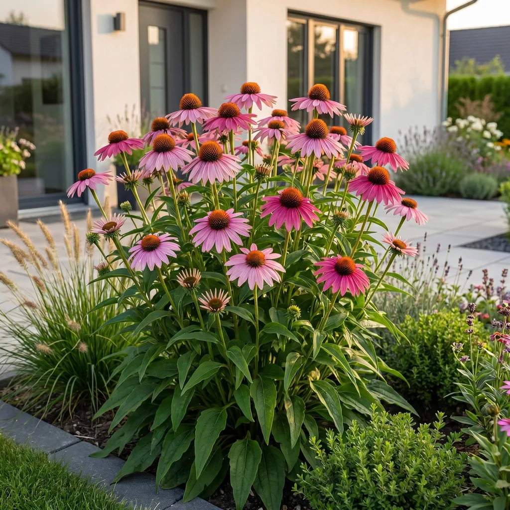 Purpur-Sonnenhut 'Magnus' 24er-Set (Echinacea purpurea) – winterharte Staude, Topf-Ø 11 cm, Höhe ca. 15–25 cm