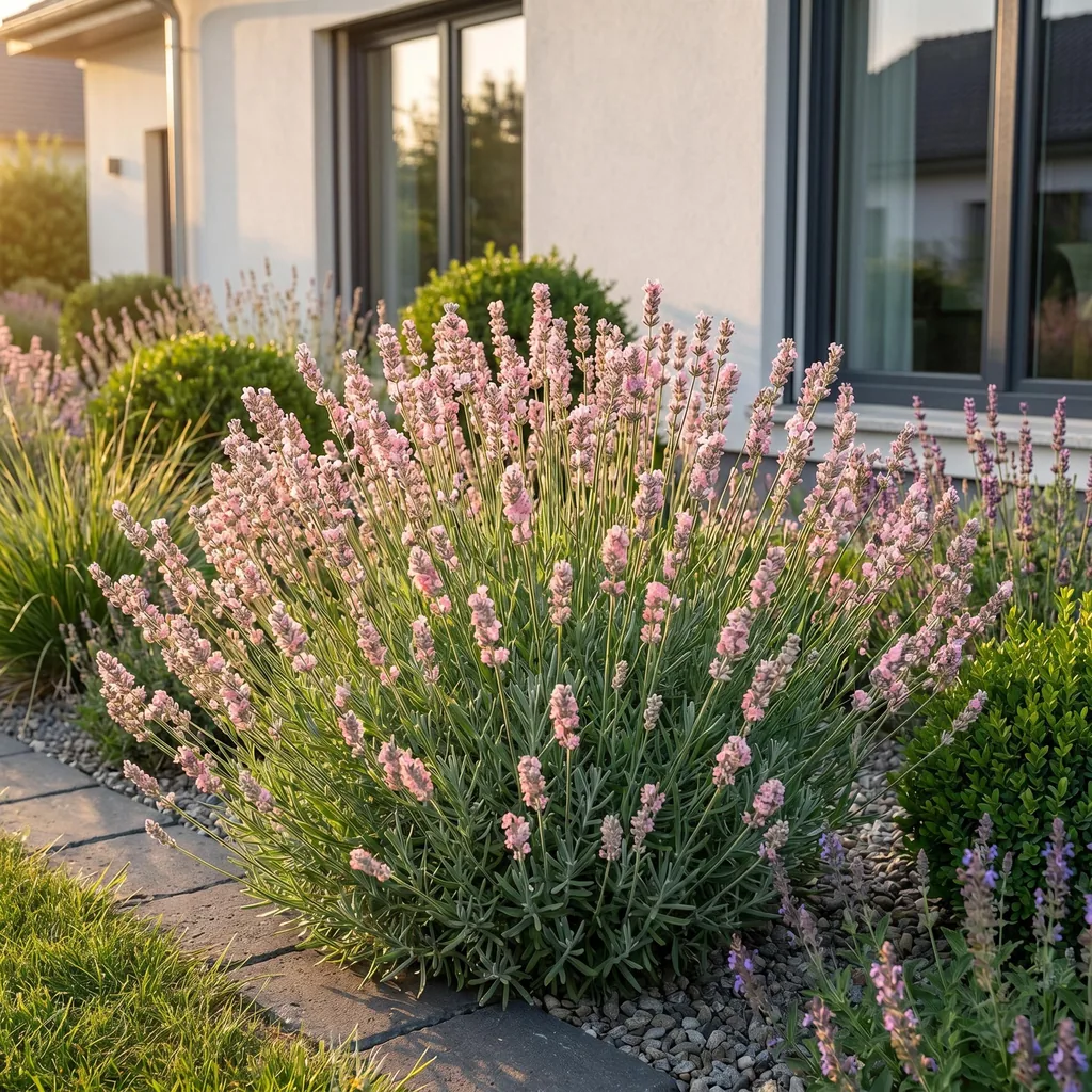 Echter Lavendel 'Rosea' 24er-Set (Lavandula angustifolia) – winterharte Staude, Topf-Ø 11 cm, Höhe ca. 15–25 cm