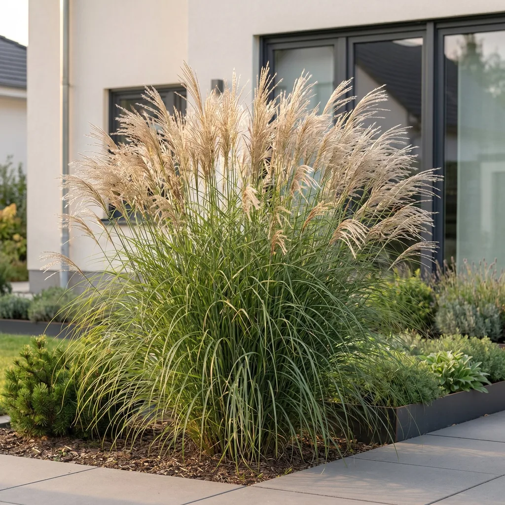 Chinaschilf 'Gracillimus' 24er-Set (Miscanthus sinensis) – winterhartes Ziergras, Topf-Ø 11 cm, Höhe ca. 15–25 cm