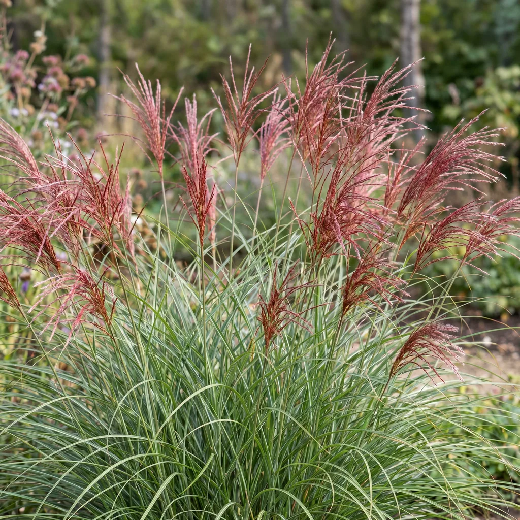 Chinaschilf 'Red Chief' 24er-Set (Miscanthus sinensis) – winterhartes Ziergras, Topf-Ø 11 cm, Höhe ca. 15–25 cm