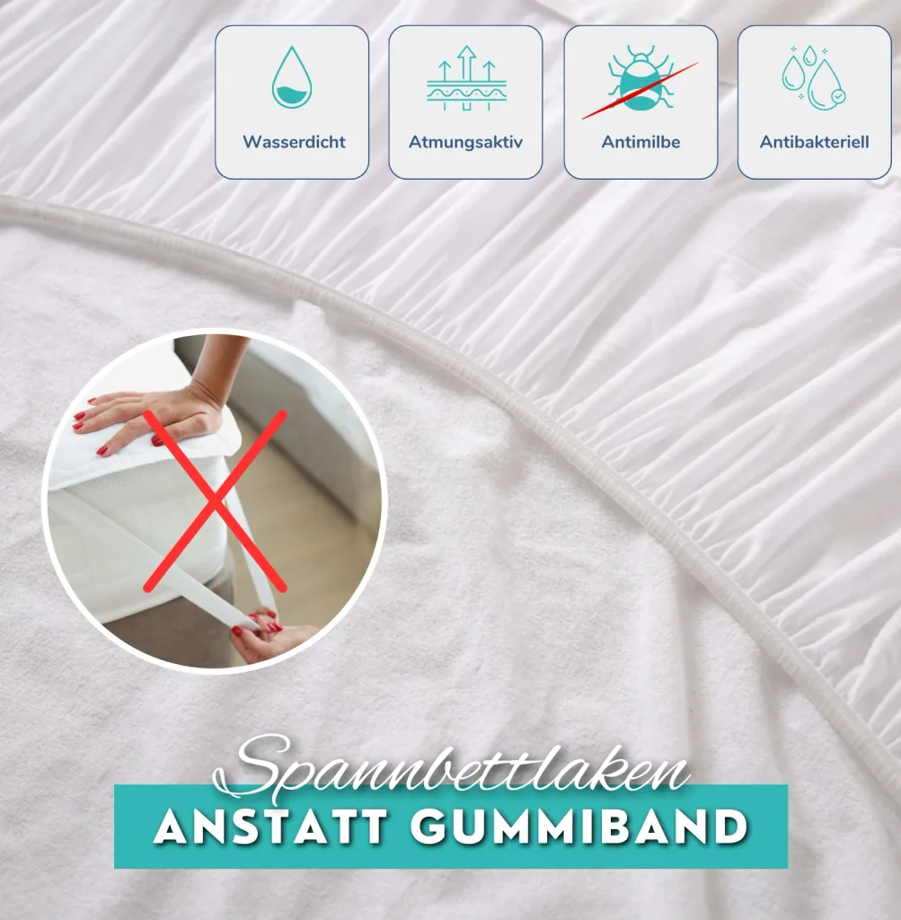 Alavya Home Wasserdichter Matratzenschoner 80x160 cm