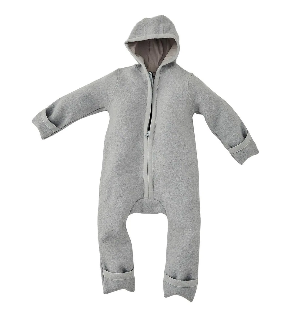 Alavya Home Walkoverall Bio-Schurwolle - Pastel Grau - 62/68