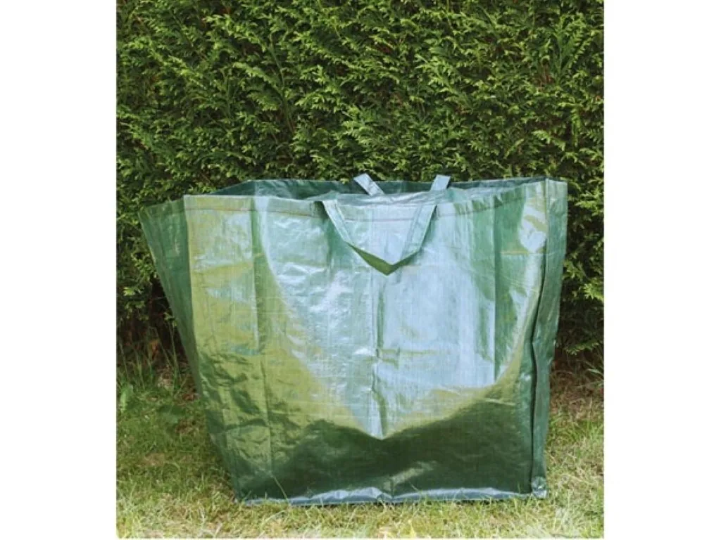Gartenabfallsack, quadratisch, Polyester, grün, 190 Liter