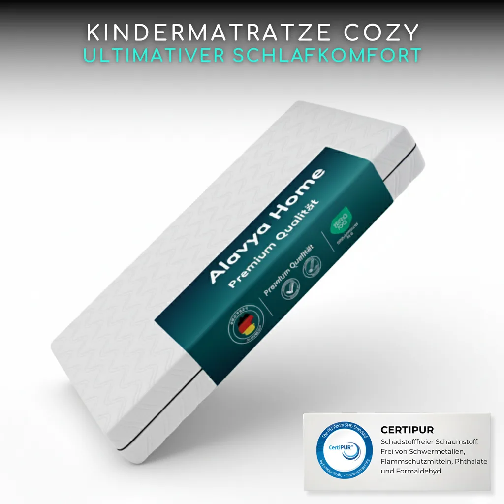 Alavya Home Kindermatratze COZY PLUS 80x160 cm Kaltschaum - Weiß