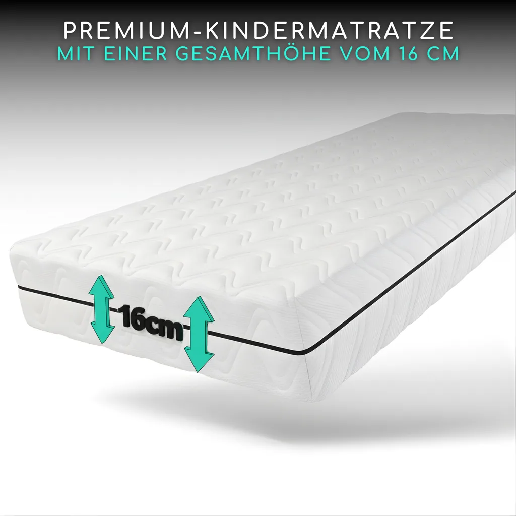 Alavya Home Kindermatratze COZY PLUS 90x200 cm Kaltschaum - Weiß
