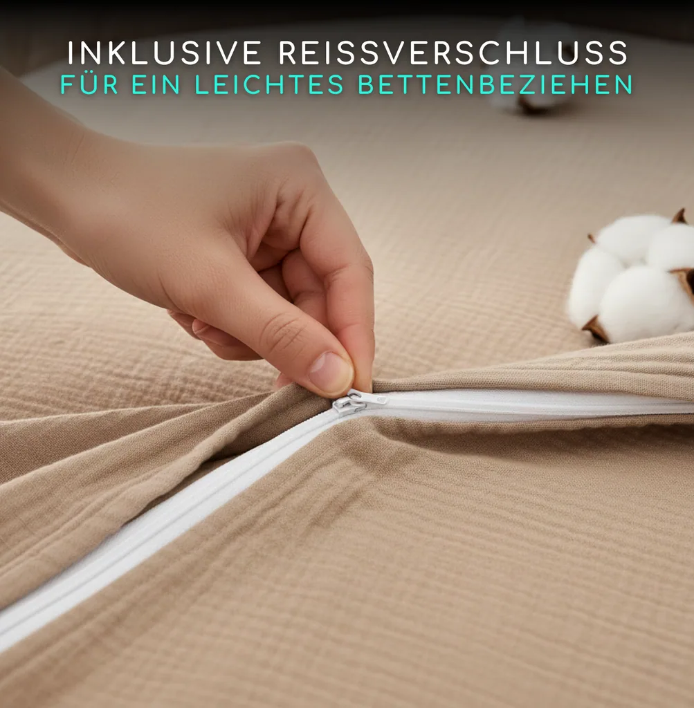 Alavya Home Kinderbettwäsche 135x100 cm Baumwolle - 2er-Set, Braun